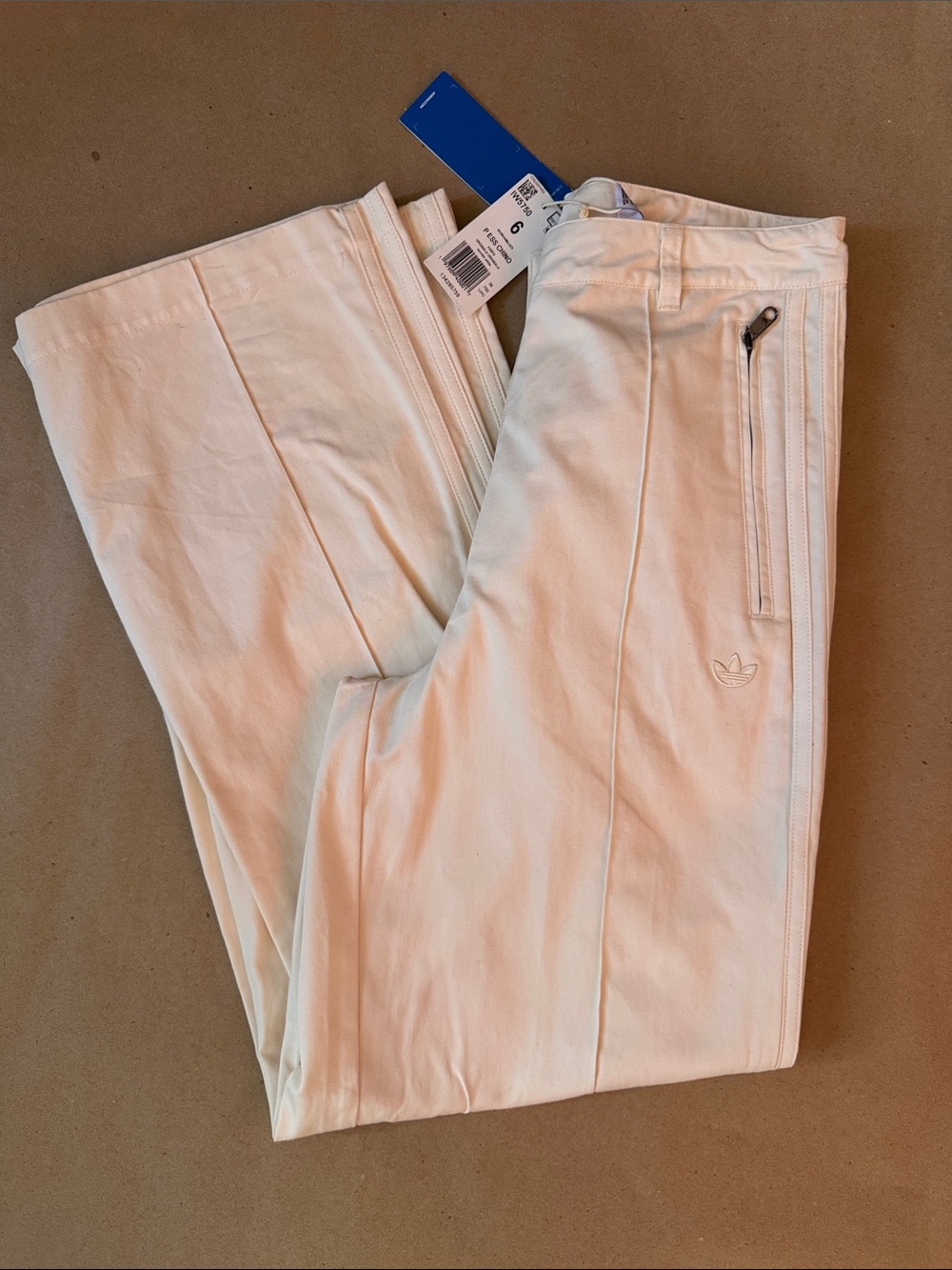adidas Originals Cream Boot Cut Pants - Picture 5 of 5